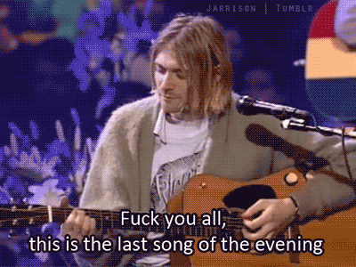 kurt cobain nirvana GIF