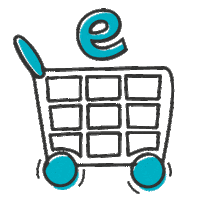 comerciodomorrazo online ecommerce carro comercio Sticker