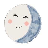 ohclementine sleep moon goodnight bedtime Sticker