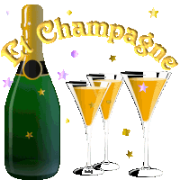 champagne STICKER