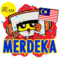 Celebrate Independence Day Sticker by Seri Pajam Development