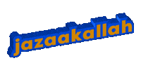 Jazaakallah Sticker