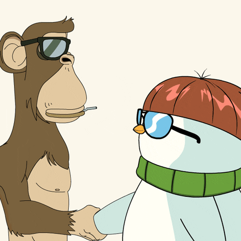 Shake Hands Agree GIF by Pudgy Memez
