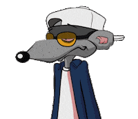 Rat What Sticker
