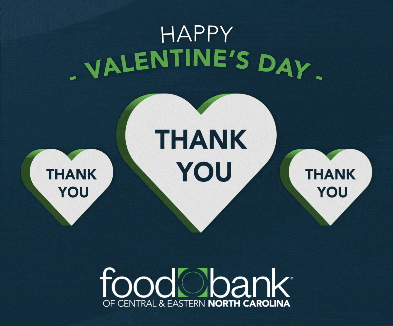 Heart Thank You GIF by Food Bank of Central & Eastern NC