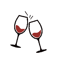 Celebrate Red Wine Sticker