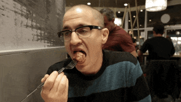 eat chain reaction GIF by WAX
