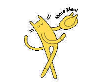 Cat Sticker by Smalls