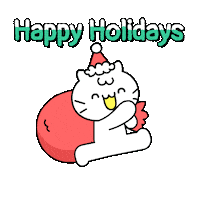 Merry Christmas Cat Sticker by Mikitti