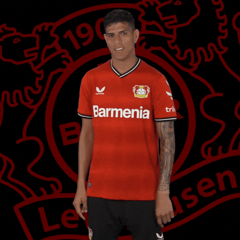Pointing Check It Out GIF by Bayer 04 Leverkusen
