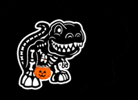 T-Rex Halloween GIF by Autumn Oaks