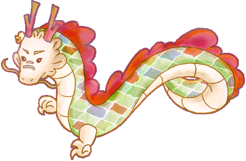Lunar New Year Dragon Sticker by Aoo&