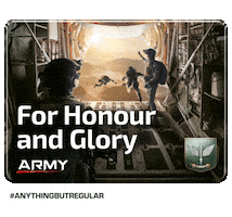 Glory Freefall Sticker by Our Singapore Army
