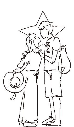 In Love Illustration Sticker