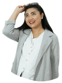 landx women marketing business glasses Sticker