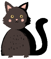 Trick Or Treat Cat Sticker by Kelsey Davis