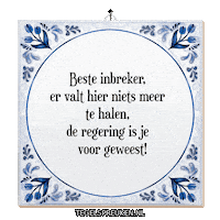 Troost Ongeloof Sticker by Tegelspreuken.nl