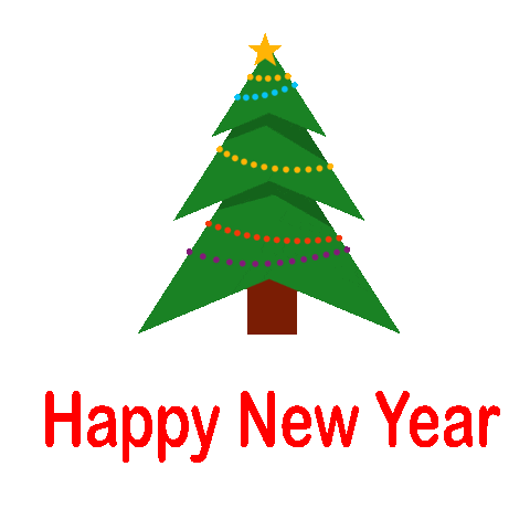 New Year Christmas Sticker