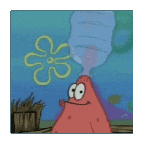 TypedTim star stupid bottle patrick Sticker