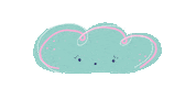 lattedot hello cloud lattedot Sticker