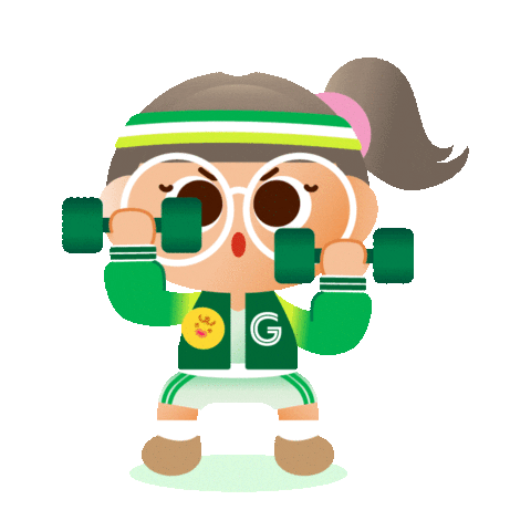 Weightlifting Grabbers Sticker by Grab Singapore