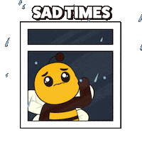 Sad Miss You Sticker by Plan Bee Studios