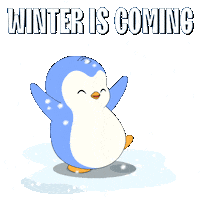 Happy Winter Is Coming Sticker by Pudgy Penguins