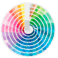 Rainbow Color Sticker by HELPNOFEED