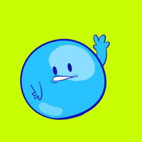 Waving Blue Ball GIF