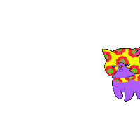 Cat 走る Sticker