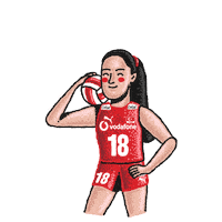 Volleyball Vnl Sticker by Vodafone Türkiye