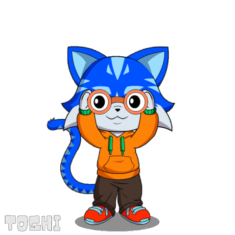 Looking Over There Sticker by Toshithecat