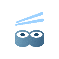 MonsieurFreebe sushi japon baguette Sticker