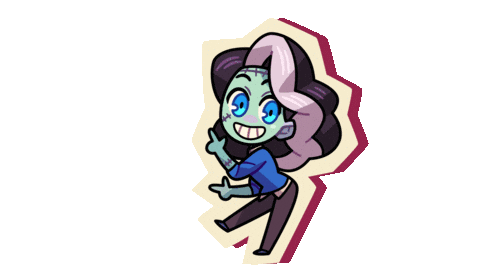 Monster Prom Dance Sticker by Beautiful Glitch