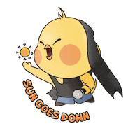 Sun Goes Down Singapore Sticker