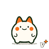 Happy Cat Sticker by Visuarex Creative Studio