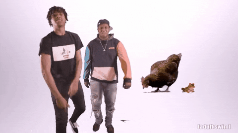 khalilvegas giphygifmaker music video animated chicken GIF