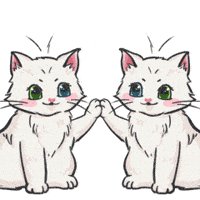 High Five Cat GIF by UpStudiosWorld