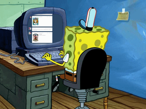 spongebob squarepants computer GIF