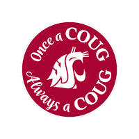 Washington State University Go Cougs Sticker by WSU Pullman