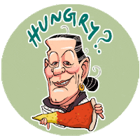 Sonia Gandhi Eating Sticker by Afternoon films