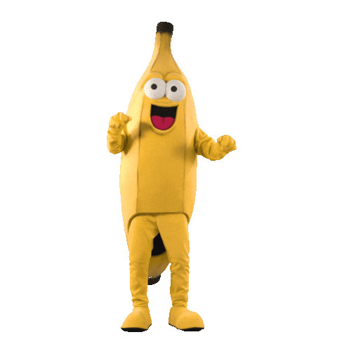 Fruchtalarm giphyupload healthy banana banane Sticker