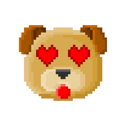 R74n giphygifmaker love heart dog Sticker
