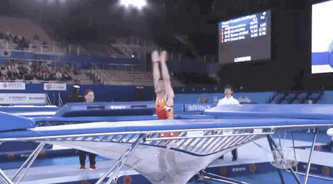 Bounce Trampoline GIF by FIG Gymnastics