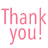 Pink Thank You Sticker by Audrey Wolf Co
