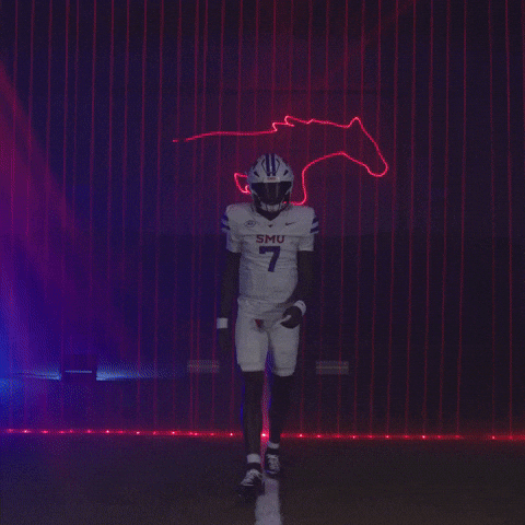 College Football Celebration GIF by SMU Football