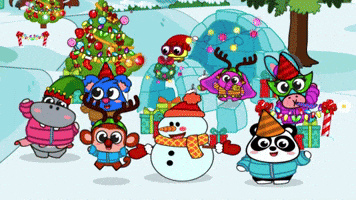 Christmas Snowman GIF by Tiny Minies