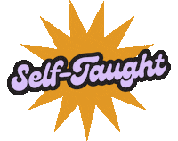 temidesigns typography star temi designs self-taught Sticker