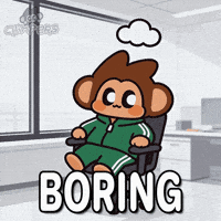 Bored Work GIF by Chimpers