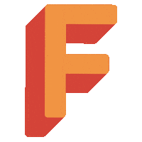 F Sticker by atelierm
